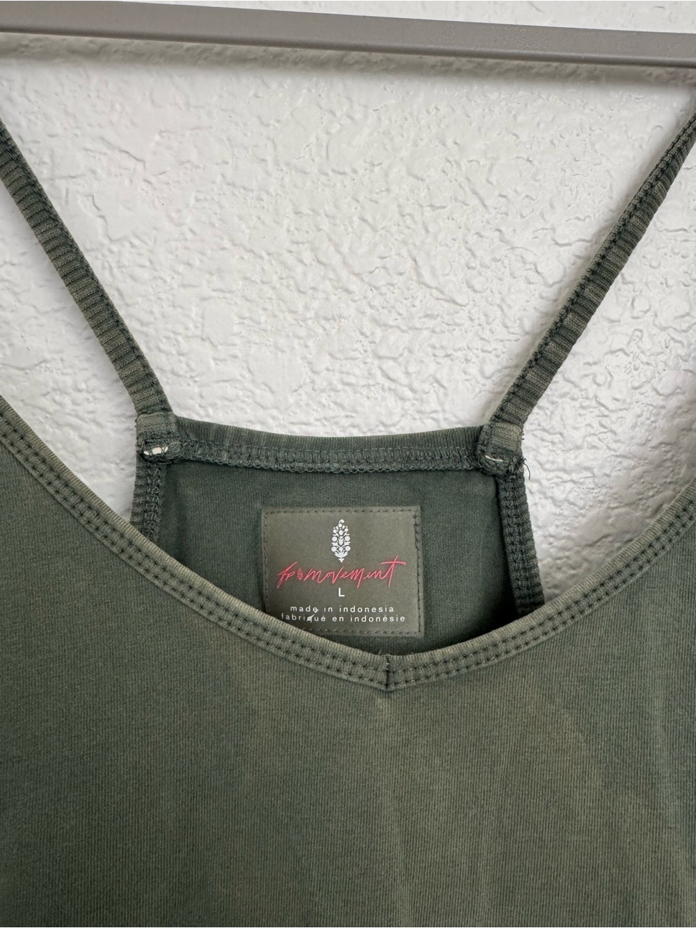 FP Movement Free People Olive Green Spaghetti Strap Jumpsuit with Pockets - Picture 6 of 11